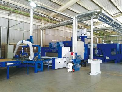 China HONGYI 1000kg/h Shoddy Polyester Fiber Nonwoven Airlaying Machine for sale