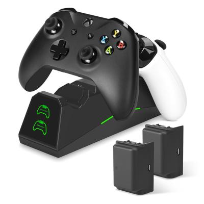 China High Durability and Professional Designed Dual Battery Life LED Indicator Xbox One Controller Charger Charging Dock Station For Xbox One Controller for sale