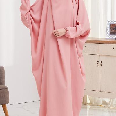 China Islamic Clothing Jilbab Modest Khimar Hijab Abaya Traditional Clothing&accessories Muslim Basic Women's One Piece Prayer Dress for sale