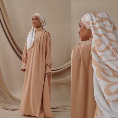 China Modest Abaya Maxi Dress 2023 Women Modest Abaya Dubai Muslim Dress Modest Design Large Size Islamic Clothing Long Sleeve Dress for sale