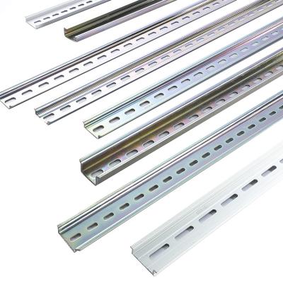 China Th35-7.5 Standard 35mmx7.5mm Aluminum Steel Din Rail Hot Selling Th35-7.5 Din Rail Electric Support Rail For MCB Fencing for sale