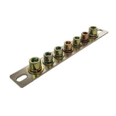 China Brass Connectors And Neutral Terminal Block Earth Screw For Wire Connection Distribution Box Copper Power for sale