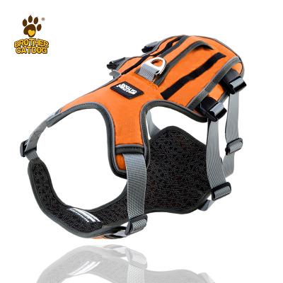 China Hot Sale Design Dog Harness Quick Release With Pet Outdoor Vest Professional Sports Control Handle Reflective Adventure Dog Harness for sale