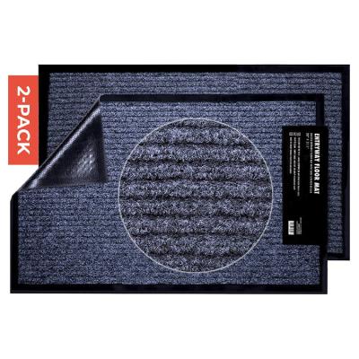 China Amazon 2-Pack PVC Mat Waterproof Warm Anti-Slip Floor Door Mat For Home Flooring for sale