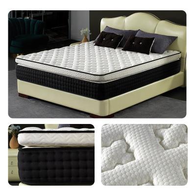 China Durable Knitted Fabric Pocket Spring Euro Top Mattress for sale