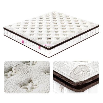 China Durable Custom Size Pocket Spring Coil King Size Spring Hotel Mattress for sale