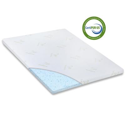 China Durable Memory Foam Gel Bamboo Mattress Topper for sale