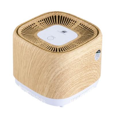 China Office Home Eco-Friendly Implantable Room Wood Grain Texture Green Plant Cultivation Air Purifier Desktop Air Purifier for sale