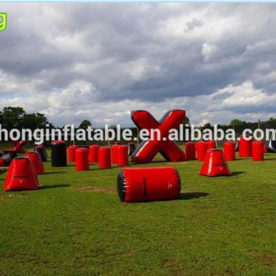 China Funny And Popular Festival Paintball Inflatable Bunkers , Premium Inflatable Bunker Field For Rental for sale