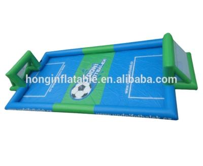 China New Sports Festival Giant Outdoor Interactive Game Kids Inflatable Water Soap Football Pitch For Sale for sale