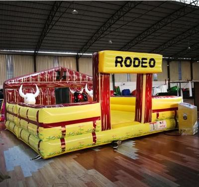 China Original CE Certified PVC Tarpaulin Factory Supply Kids Inflatable Mechanical Bull Ride Game for sale