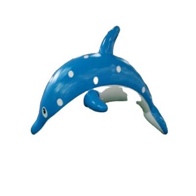 China Multifunctional Children Floating Floating Dolphin Inflatable Water Toys Lovely Dolphin Explosion For Swimming Pool for sale