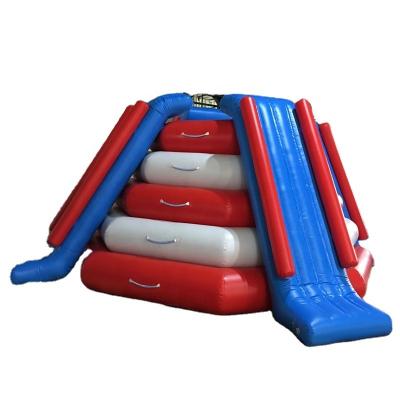 China Best Multifunctional Cheap Game Equipment Water Park Inflatable Floating Water Slide For Kids And Adults for sale