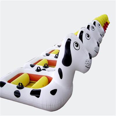 China New PVC design! ! ! inflatable water equipment inflatable water dog boat on sale for sale