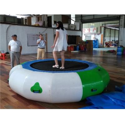 China Funniest PVC Inflatable Water Trampoline Inflatable Water Equipment For Kids And Adult for sale