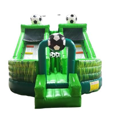 China Party Children's Outdoor Inflatable Slide Soccer-Themed Trampoline for sale