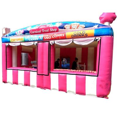 China Advertising Outdoor Portable Carnival Treat Store Customized Inflatable Fun Food Booth For Sale for sale