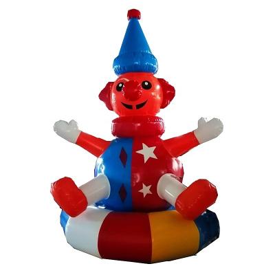 China Advertising Inflatables Wholesale Bright Color Inflatable Advertising Clown Cartoon Model For Festival Party Rocking Event for sale