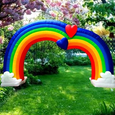 China Advertising Inflatables New Design Heart Shaped Inflatable Entrance Arch, Inflatable Octopus Pirates Arcade Door For Club And Stage Decor for sale