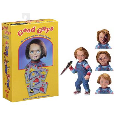 China Cartoon Toy NECA Ghost Baby Return To The Soul CHUCKY Chuqichaqi Doll Movable Action Number Face-Changing Toys for sale