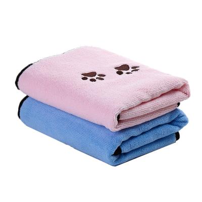 China Viable Wholesale Soft Portable Microfiber Hand Towel Quick-Drying Dog Bath Pet Towel Portable Beach Towel for sale