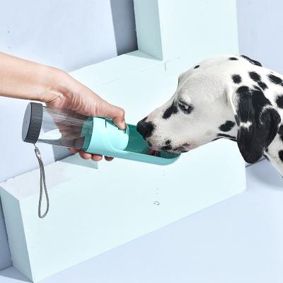 China Hot Wholesale Automatic Automatic To Walk Portable Plastic Travel Recycling Dispenser 300ml Dog Water Bottle for sale