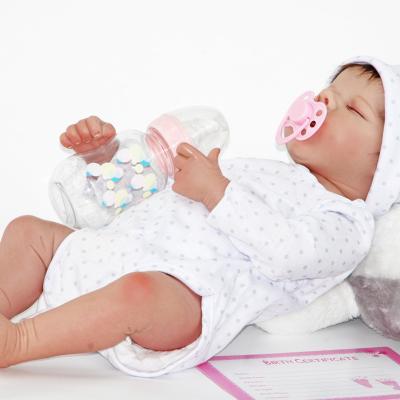 China Custom 18inch Realistic Soft Changeable Dressing Cheap Vinyl Realistic Soft Reborn Doll For Baby for sale