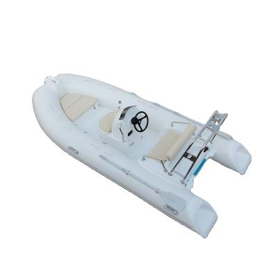 China Warter Sports 3.9m Fiberglass Rib Yacht Rigid RIB Hull Inflatable Boat for sale