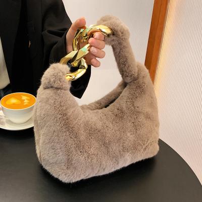 China Hot Selling Designer Fashion Purses and Ladies Purses Women Handbags Luxury Plush Fur Bags Handbags for Women 2023 Purses for sale