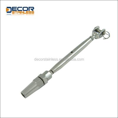 China Heavy Industry 316 Stainless Steel Cable Hardware Swageless Pipe Lantern With Leg Screw Jaw End Swage Terminal for sale