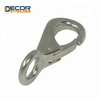 China 2021 Heavy Industry Hot Selling Casting Recovery Hook Resistant Metal Ring Fix Eye Snap Hock With Clip for sale