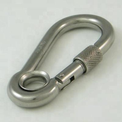 China Heavy Industry 304 Stainless Steel 316 Carbine Spring Hook Clip Snap Metal Snap Hook for sale