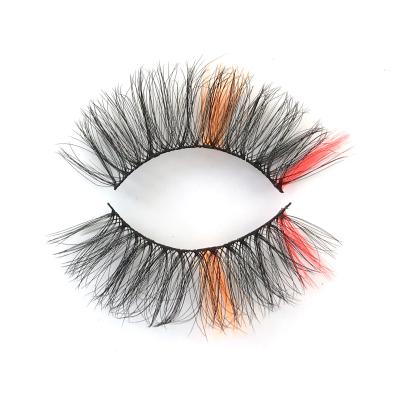 China Amazon Colorful Hit 3d Fake Mink Lashes New Trend Private Label Synthetic Lashes Cruelty Free Seller for sale