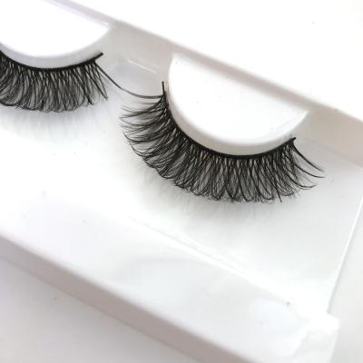 China Thick Russian D Loop Whips Strip Russian 3d Faux Mink Lashes for sale