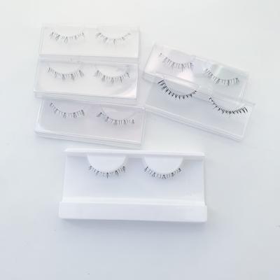 China Free Sample Natural Synthetic Lashes Private Label Tape Lick 3D Clear Faux Mink Bottom Lashes Seller for sale