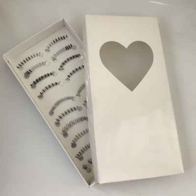 China Synthetic Handmade High Quality Bottom Whips Clear Synthetic Wicks Strip Lashes for sale