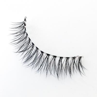 China Natural Cruelty Free Clear Strip Lashes Private Label Synthetic Lashes Wholesaler Strip Lashes Clear Strip INVISIBLE WICK STRIP for sale