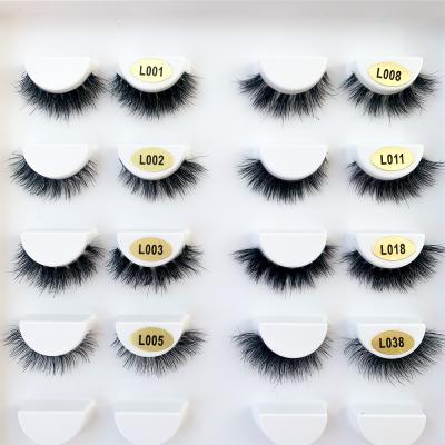 China OEM natural natural custom lashes real mink 3d strip clear lashes hot selling private label 3d full lash tapered strip lashes for sale