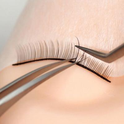 China Wholesale Thick Flat Silk Simple Lash Extension Easy Fan Practice Eyelash Extensions Practice Lash Strips For Extensions for sale