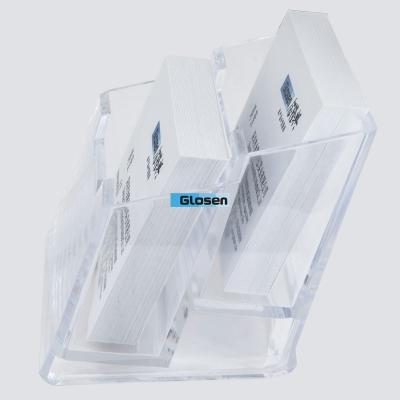 China Clear Acrylic Custom Small Name Card Boxes For Exhibiton Display for sale