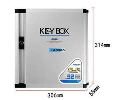 China Aluminum Wall Mounted Lockable Safety Key Boxes For The Home 34 Keys for sale