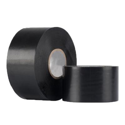 China Waterproof PVC Tape Insulating Adhesive Black Tape Glossy Electrical PVC Insulation Tape for sale