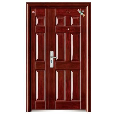 China Fire Protection Security Exterior Double Steel Door Fire Rated Single And Half Commercial Metal Door for sale