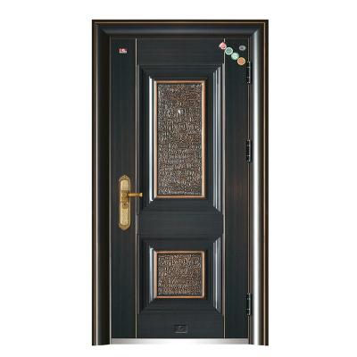 China Fire Protection China Factory Home Security Entrance Luxury Iron Stainless Steel Fireproof Door for sale