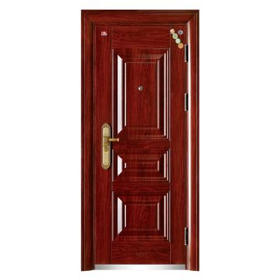 China Fire Protection Security Steel Door Cold Rolled Steel Sheet Security Door Entry Metal Security Door for sale