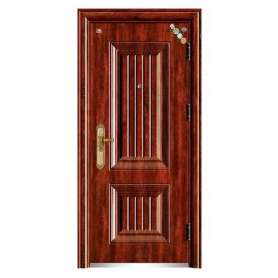 China High quality low price luxury single exterior security fire protection design steel door price of double for sale