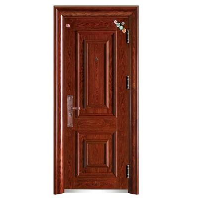 China Exterior Steel Metal Entrance Door Fire Protection House Pipeline Security Simple Design for sale