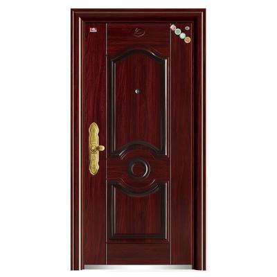 China New Modern Design 2020 Cheapest Price Traditional Wrought Iron Metal Door Used Security Steel Door for sale