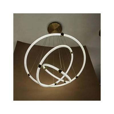 China Modern Modern Design New Nordic Led Ring Chandelier Lighting Pendent Lights For Living Room for sale