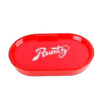 China Custom Durable LENS LOGO LED Light Rolling Tobacco Herb Tray Color Box with Pile Bags for sale